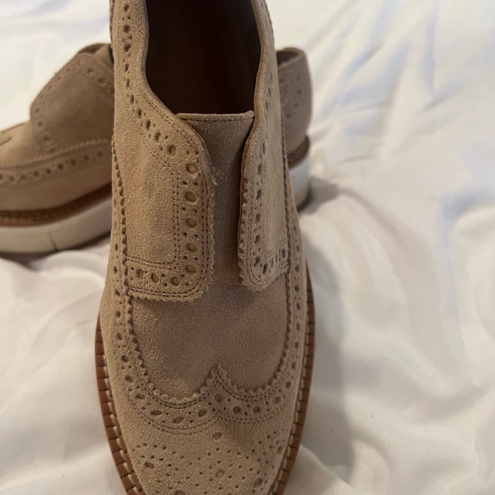 Suede Brogue Loafers